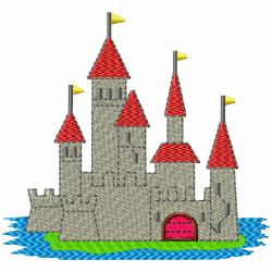 Buildings Embroidery Design 5 Buildings Embroidery Design 5